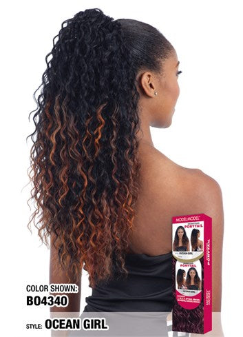 MODEL MODEL Drawstring Ponytail - Ocean Girl-1- Sareya Beauty - Calgary hair store